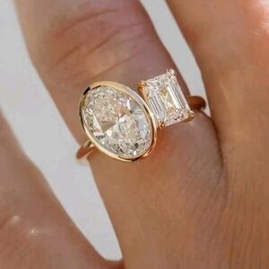 Gold and Silver Women's Ring